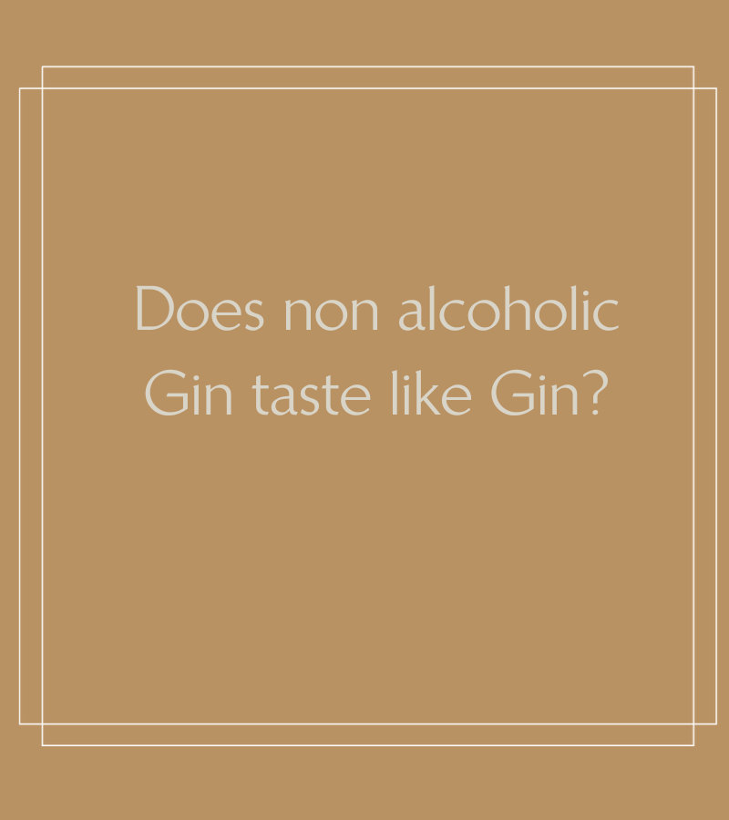 Does Non Alcoholic Gin tastes like Gin Banks Botanicals
