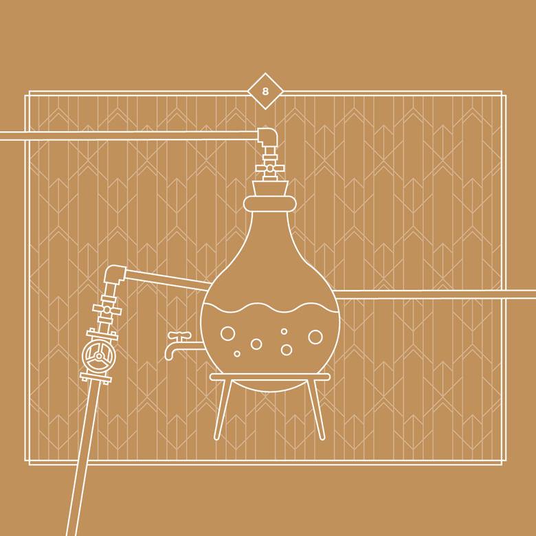 blending distillations to make non-alcoholic spirts